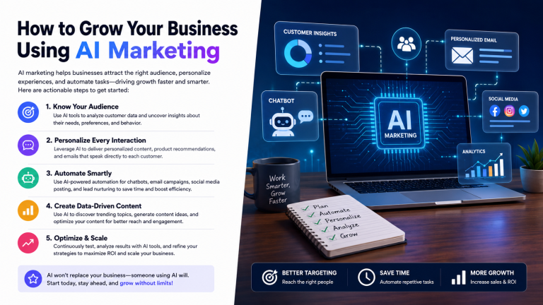 How to grow your Business using AI And Marketing?